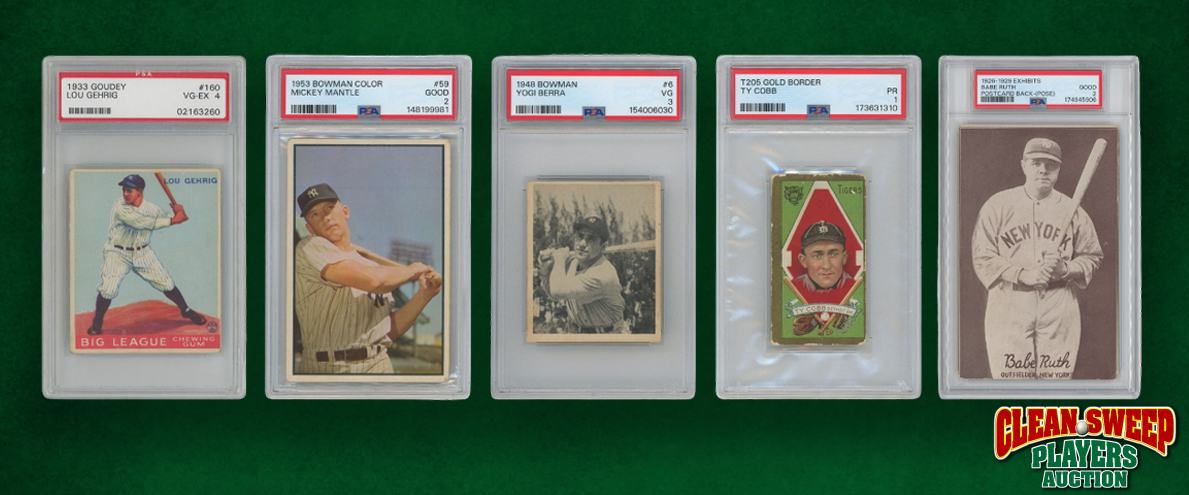 Sports Cards Mantle, Cobb, Bowman, Berra